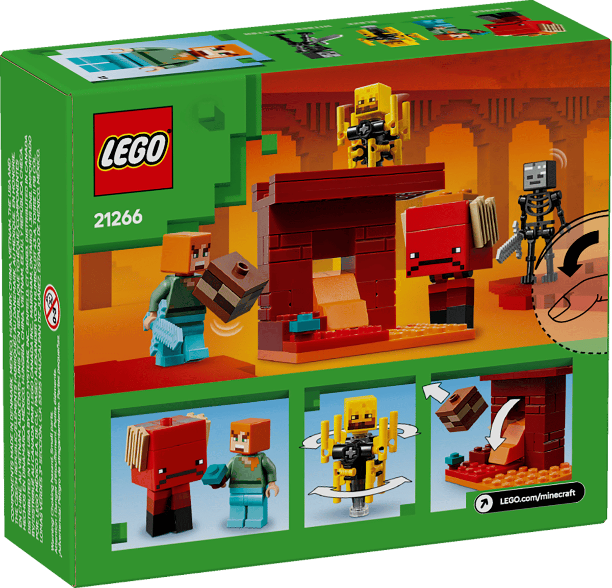 Lego 21266 - Minecraft® Das Lava-Duell im Nether