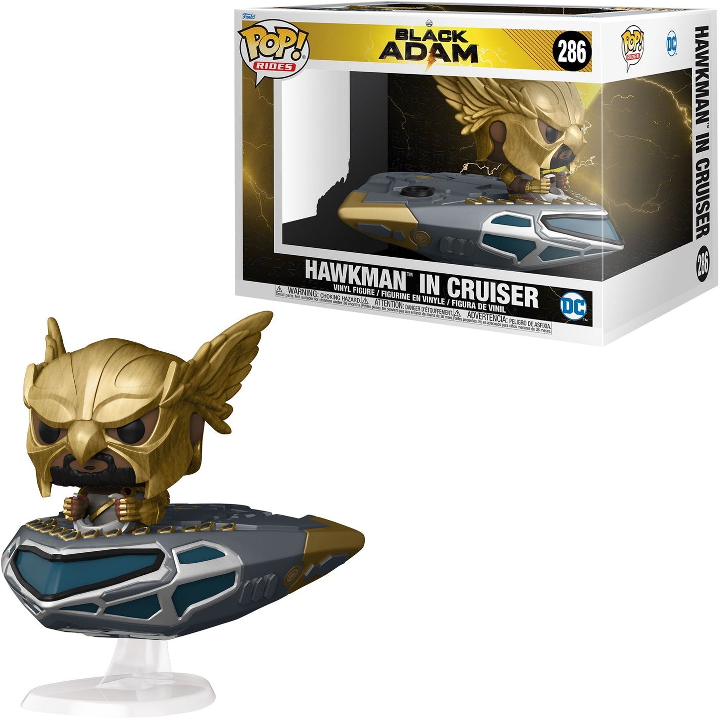 Funko Pop! #286 Black Adam - Hawkman in Cruiser