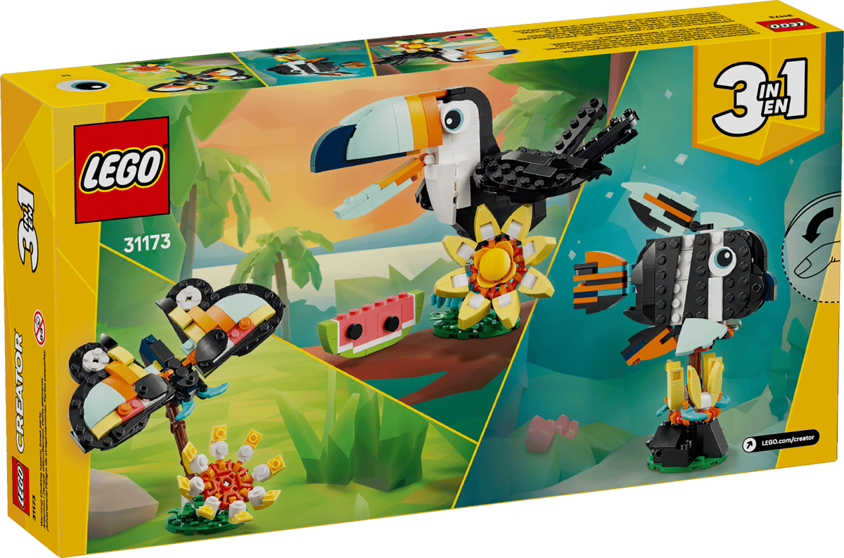 Lego 31173 - Wilde Tiere: Tropischer Tukan (Creator 3-in-1)