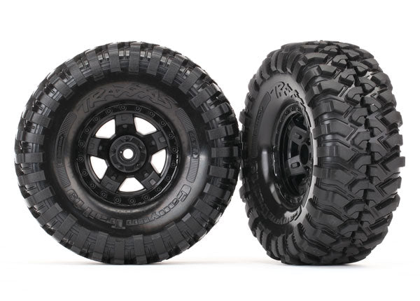 Tires & Wheels Canyon Trail/TRX-4 Black 1.9 (2)