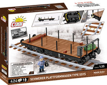 Laden Sie das Bild in den Galerie-Viewer, Cobi 6284 - Deutsche Eisenbahn Schwerer Plattformwagen Typ SSY