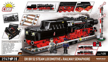 Laden Sie das Bild in den Galerie-Viewer, Cobi 6287 - Dampflokomotive BR 52 der DRB inkl. Signal  EXECUTIVE EDITION