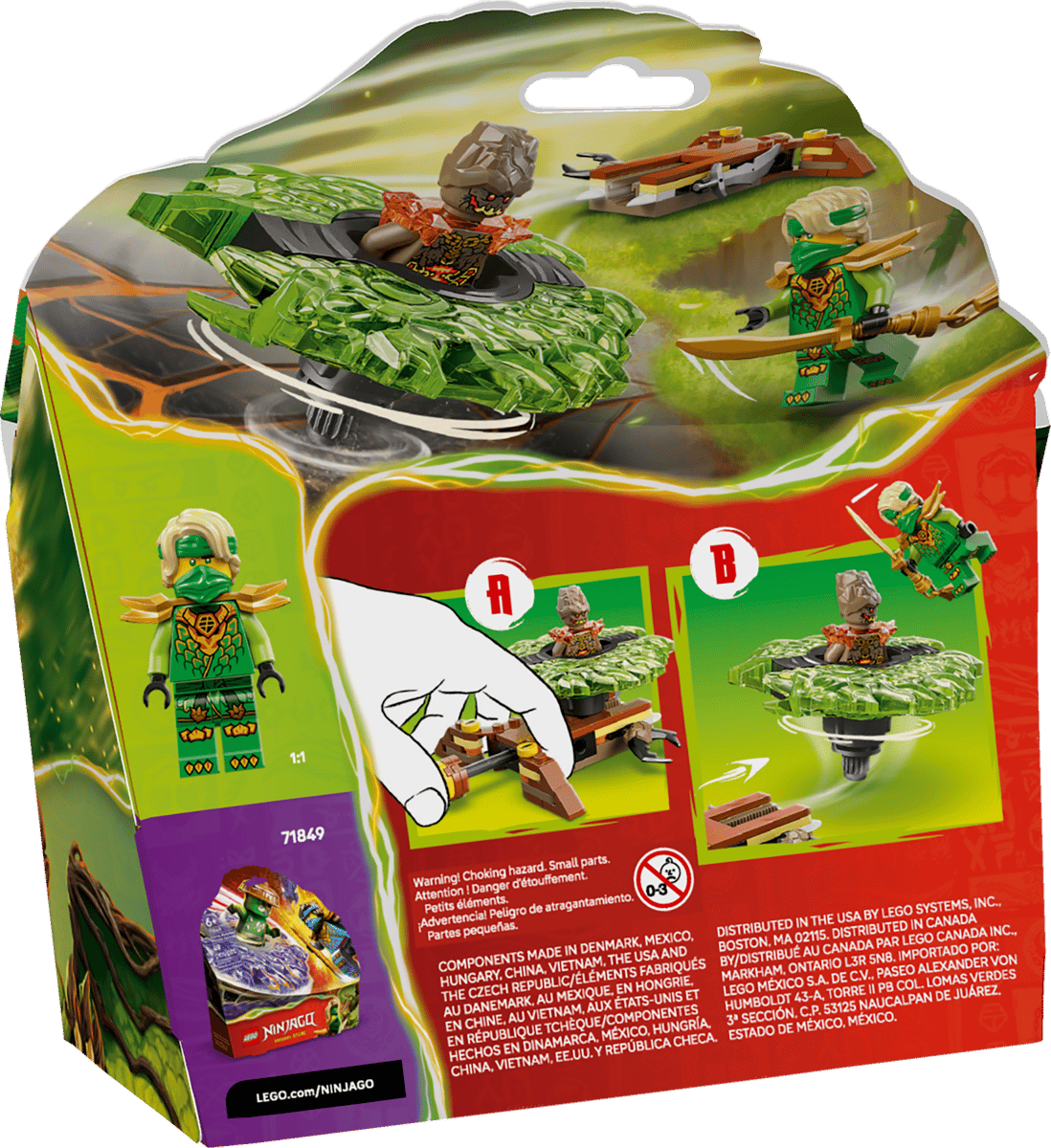 Lego 71850 - NINJAGO® Lloyd vs. Erdmonster-Spinner