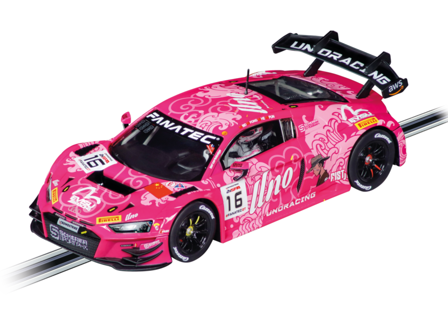 Carrera 20023992 Audi R8 LMS GT3 evo II 'Uno Racing Team, No.16'