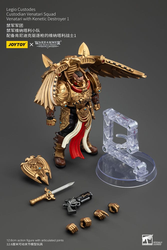 Warhammer The Horus Heresy Actionfigur 1/18 Legio Custodes Custodian Venatari Squad Venatari with Kenetic Destroyer 1