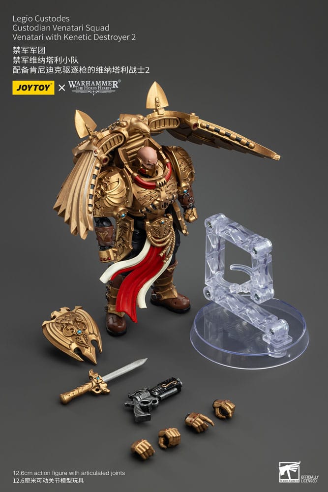 Warhammer The Horus Heresy Actionfigur 1/18 Legio Custodes Custodian Venatari Squad Venatari with Kenetic Destroyer 2