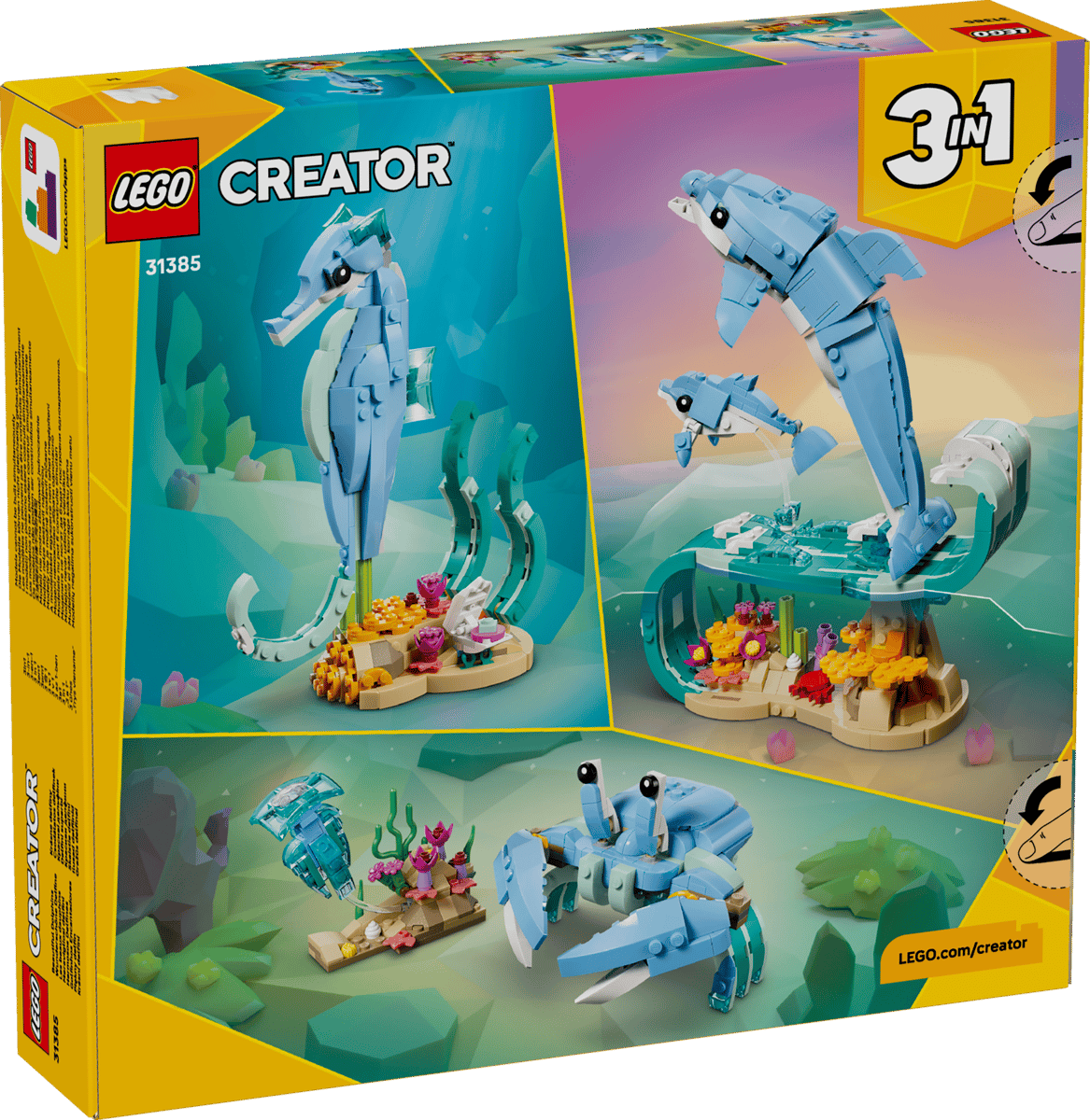 Lego 31385 - Meerestiere: Wunderschöne Delfine (Creator 3-in-1)