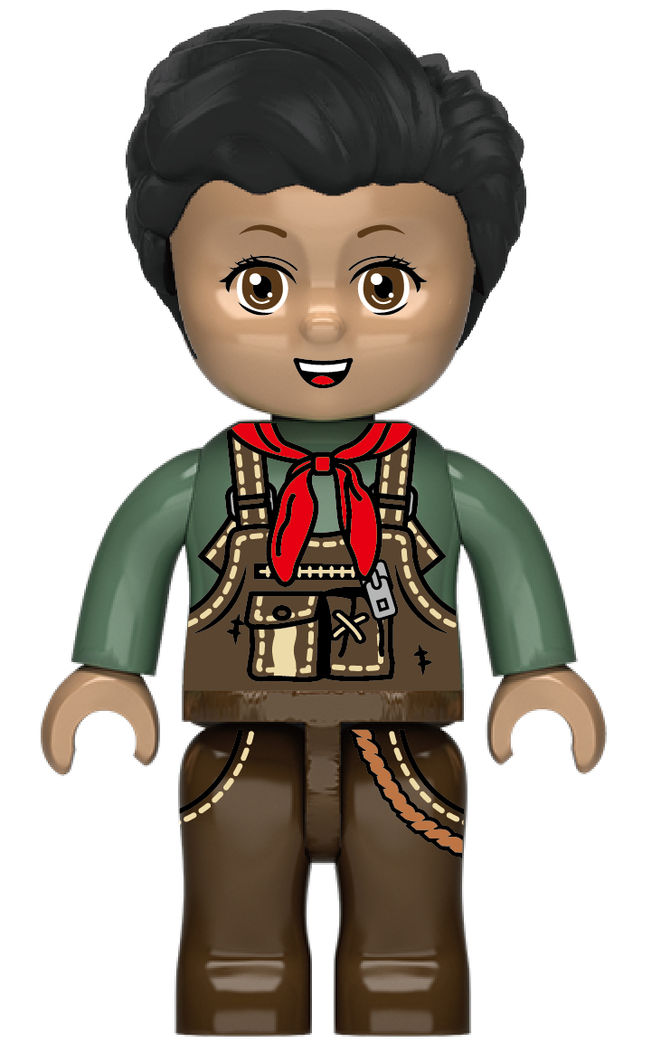 Kiddicraft - KC1109 - Kleiner Trecker mit Anhänger