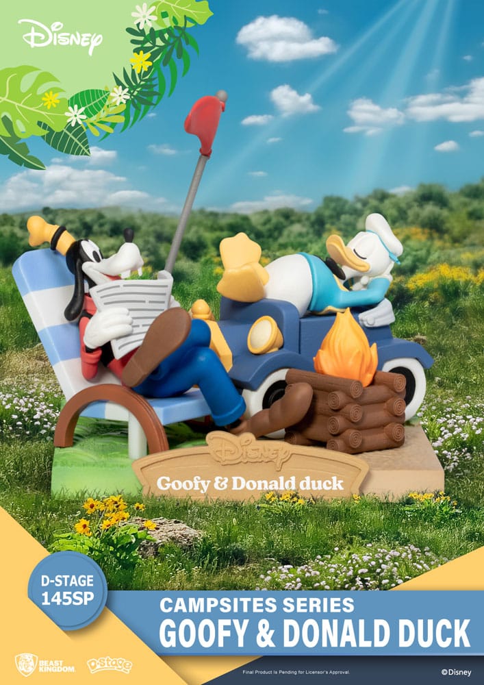 Disney D-Stage Campsite Series PVC Diorama Goofy & Donald Duck Special Edition