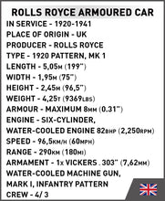 Laden Sie das Bild in den Galerie-Viewer, Cobi 2988 - Rolls Royce Armoured CAR