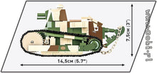 Laden Sie das Bild in den Galerie-Viewer, Cobi 2992 -  Panzer Renault FT "Victory Tank 1920"