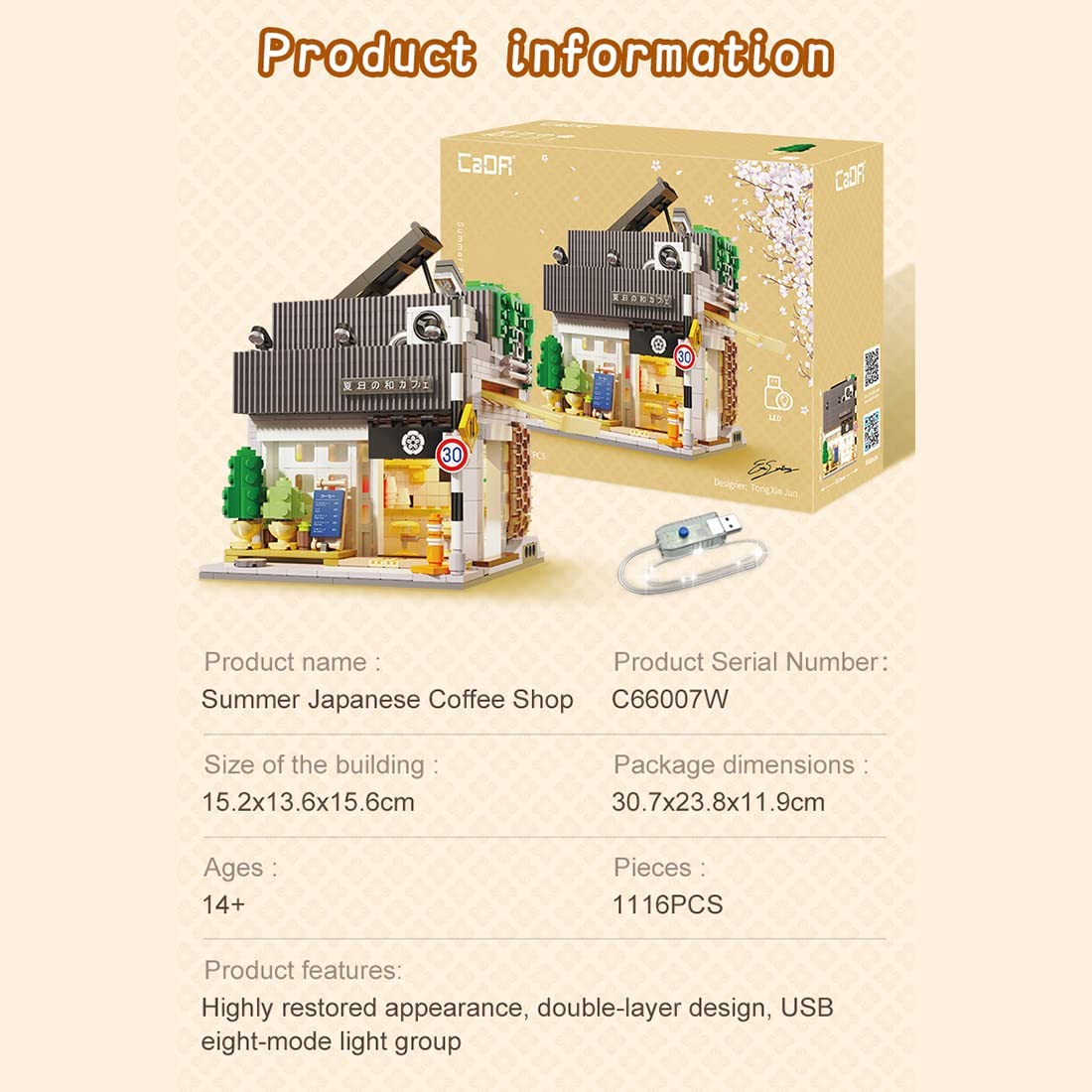 Cada C66007W - Japanisches Sommer Cafe – Kodi