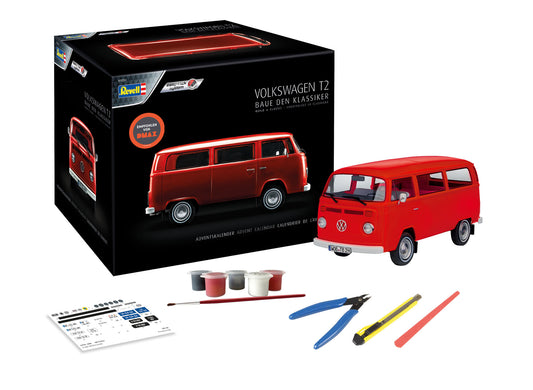 Revell 1034 Adventskalender VW T2 Bus im Maßstab 1:24