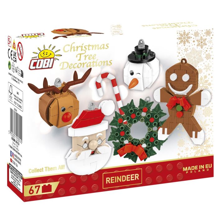 COBI 20014 - Christbaumschmuck Rentier mit der roten Nase