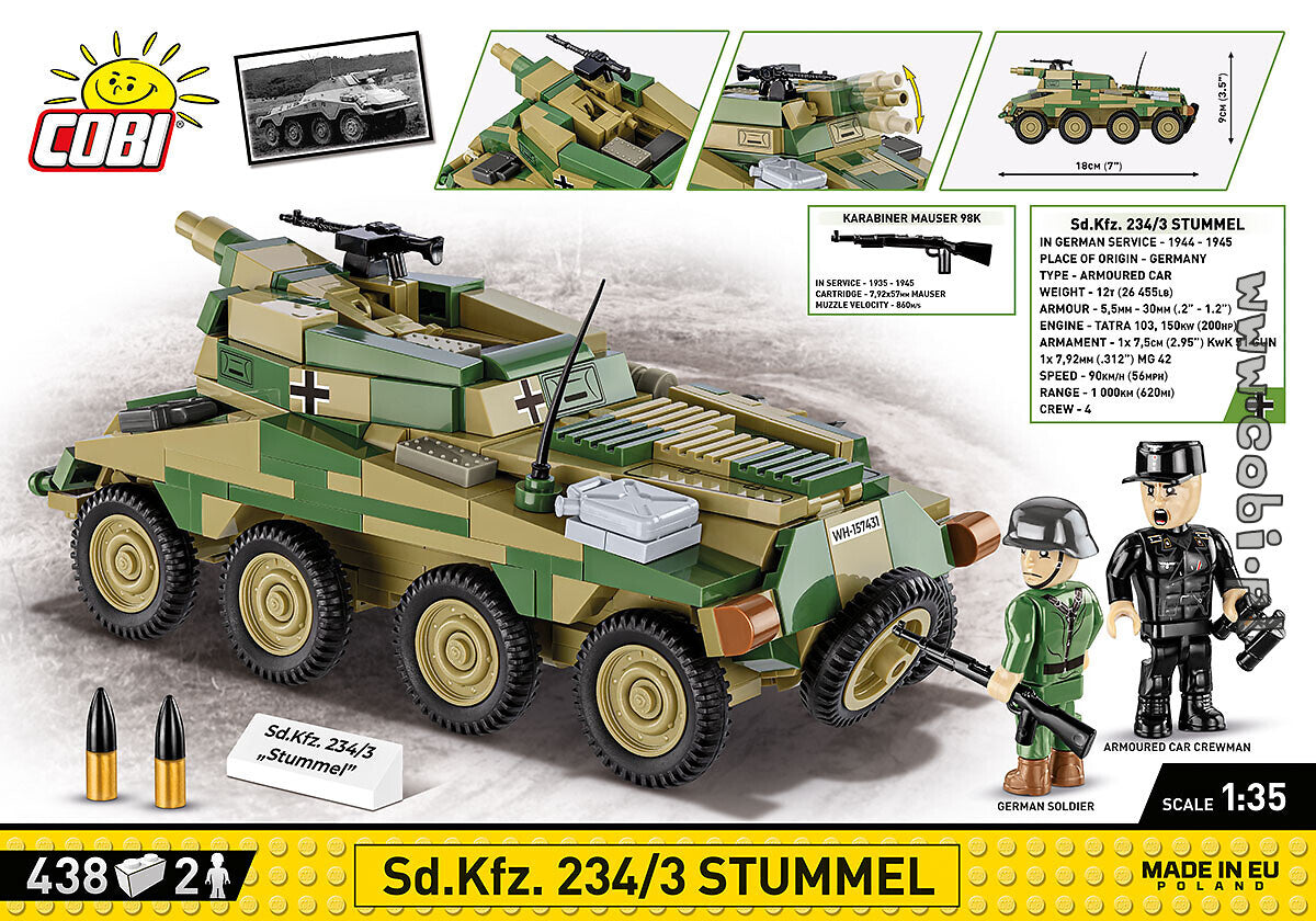COBI  2288 - SD.KFZ 234 - 3 STUMMEL