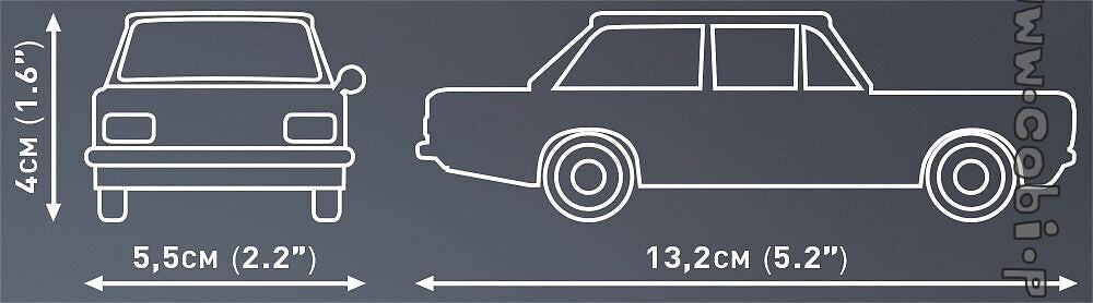 COBI 24597 - Opel Rekord C-Schwarze Witwe
