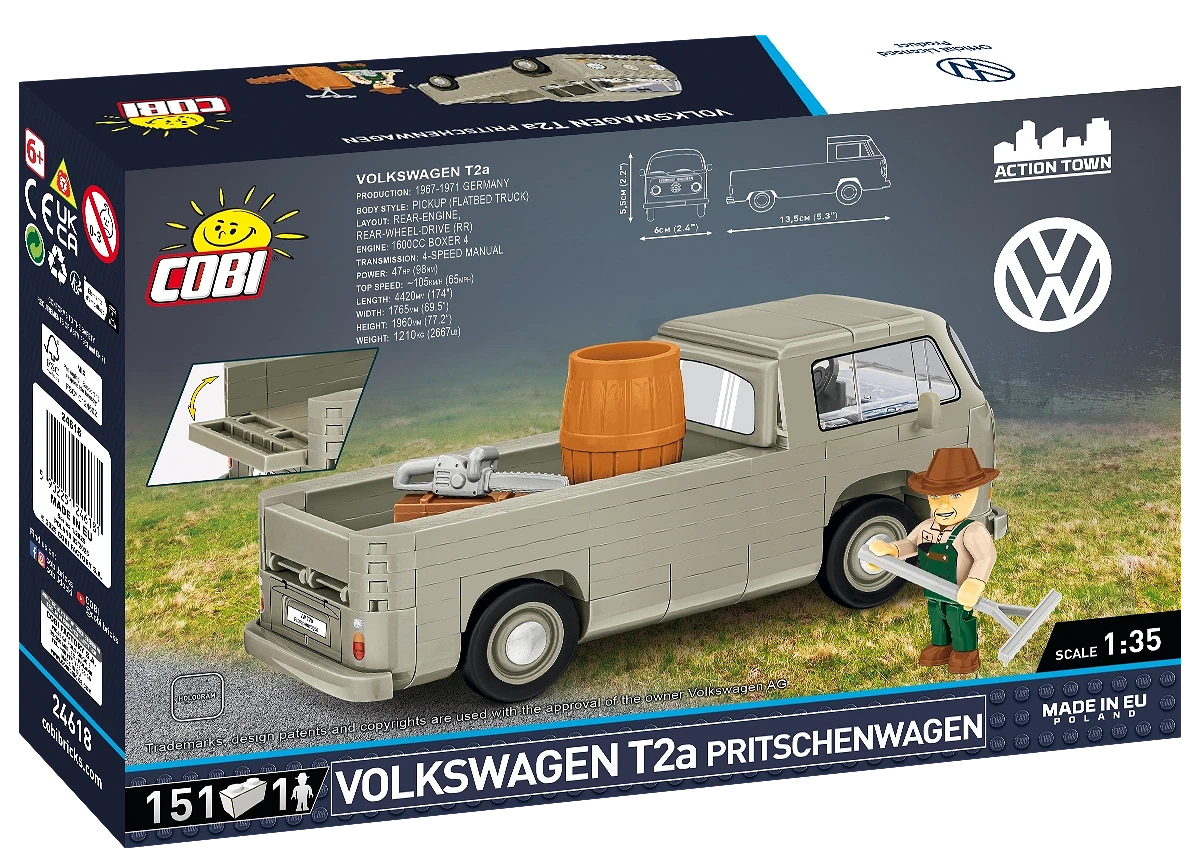COBI 24618 - Volkswagen T2a Pritschenwagen