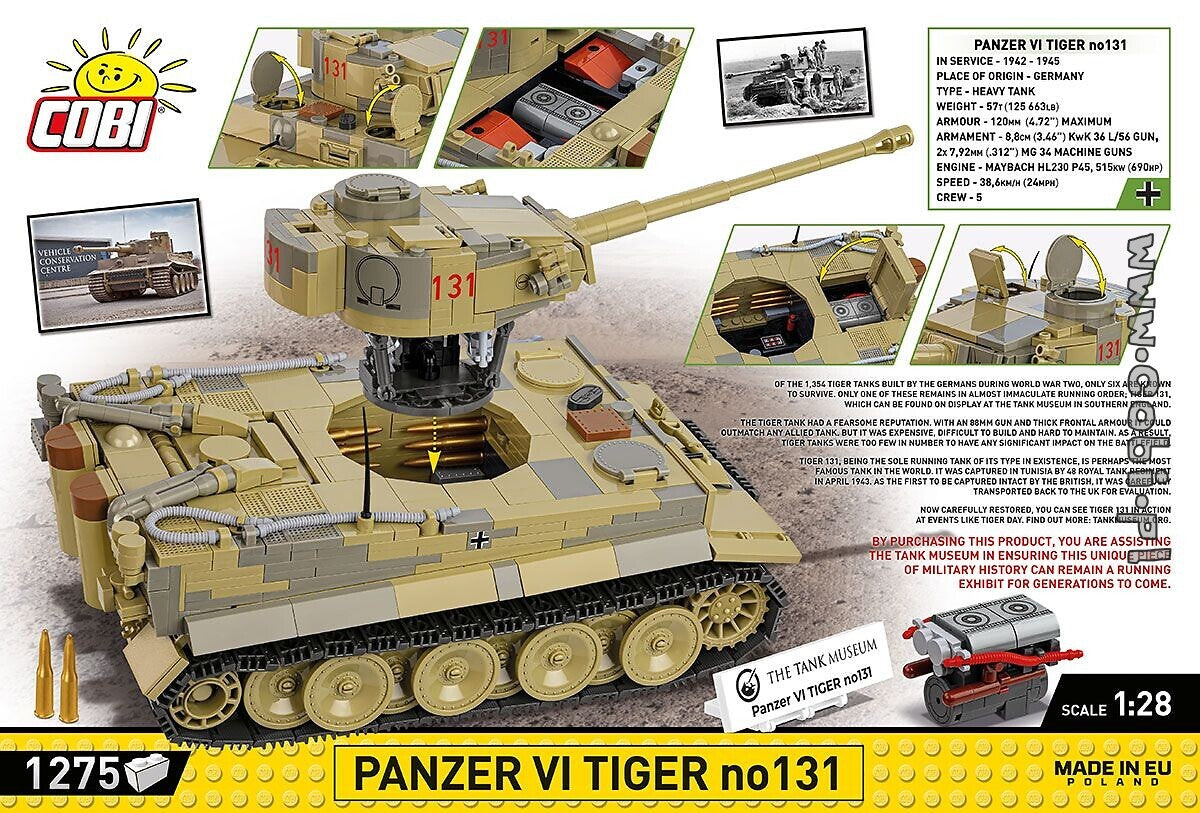 Cobi 2588 - Panzer VI Tiger No 131