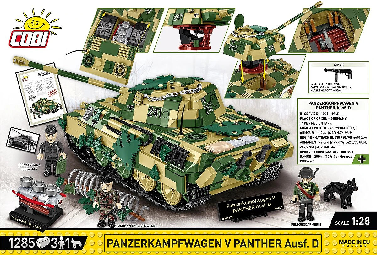 COBI 2599 - Panzerkampfwagen V Panther Ausf. D - Limitierte Auflage