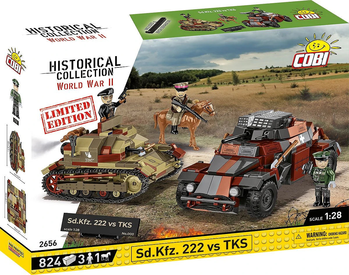 COBI 2656 - Sd.Kfz. 222 vs TKS (September 1939) - Limited Edition