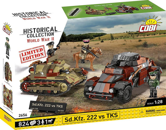 COBI 2656 - Sd.Kfz. 222 vs TKS (September 1939) - Limited Edition