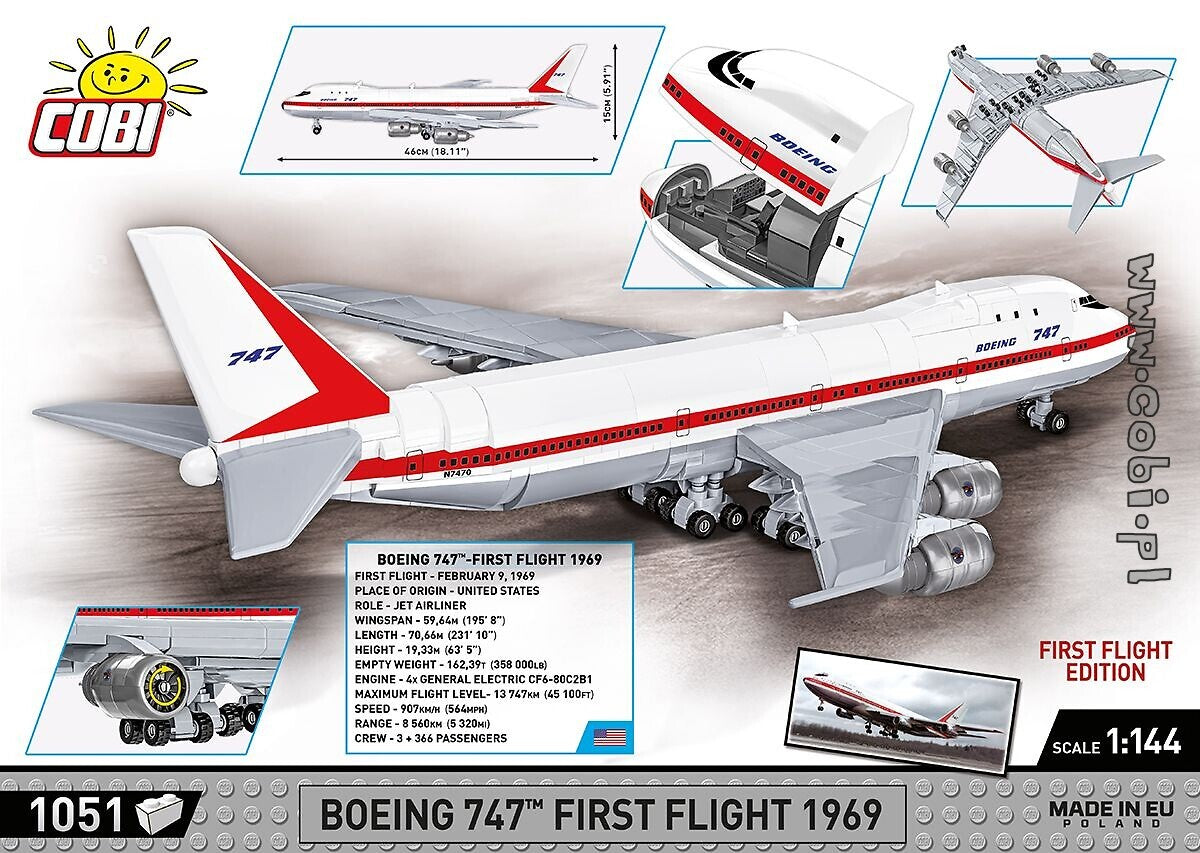 COBI 26609 - Boeing 747 First Flight 1969