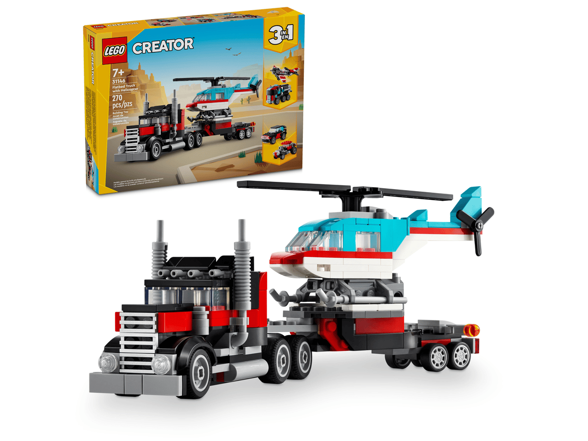 Lego 31146 - Tieflader mit Hubschrauber (Creator 3-in-1)