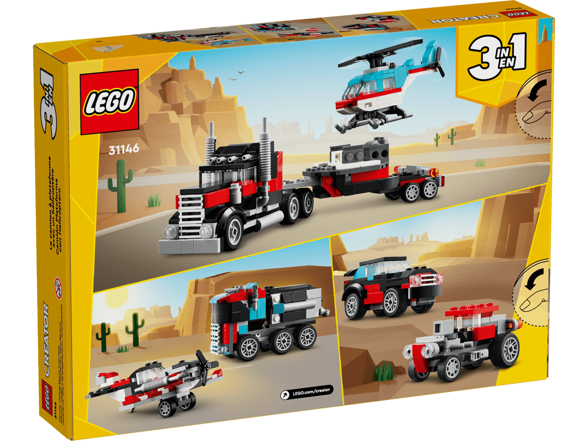 Lego 31146 - Tieflader mit Hubschrauber (Creator 3-in-1)