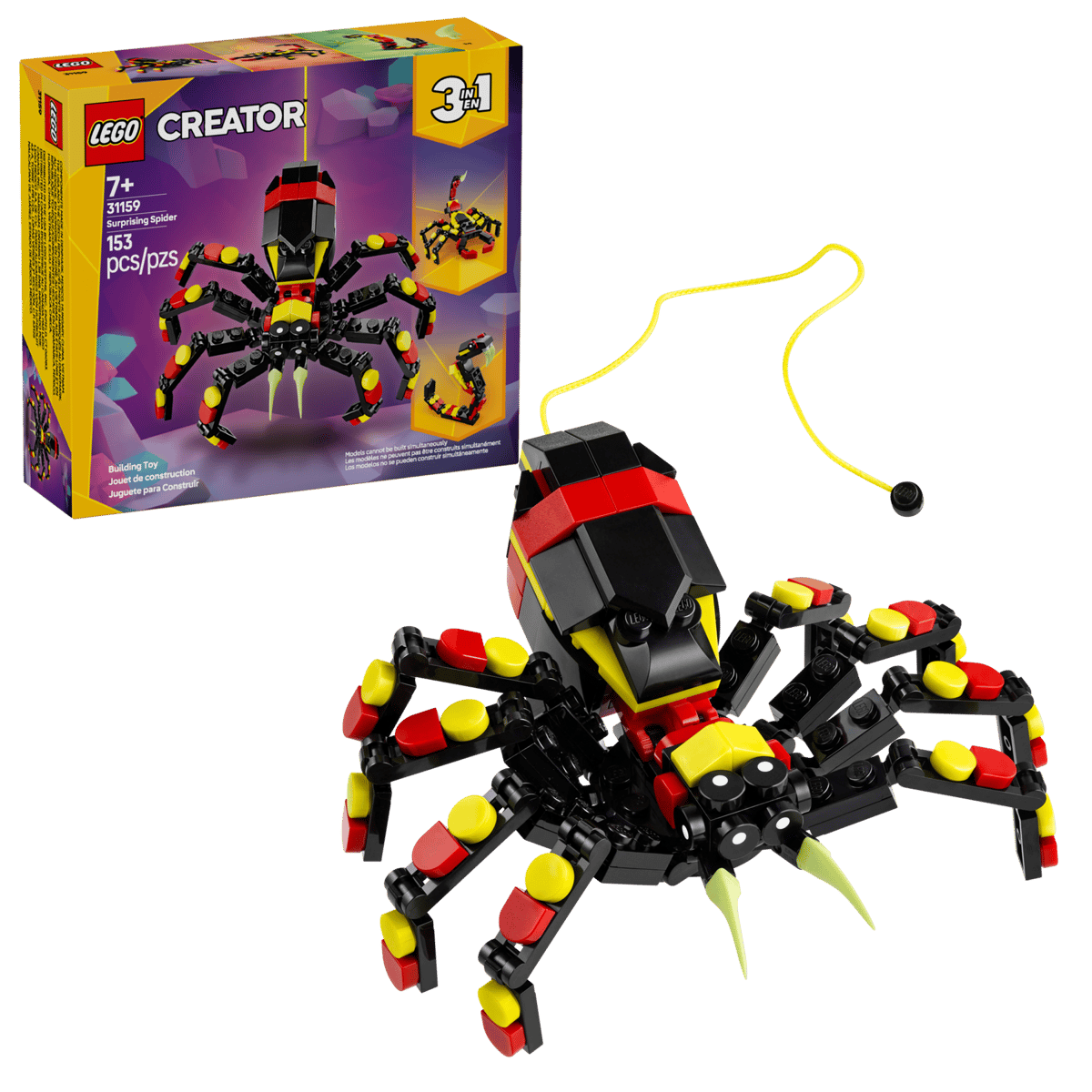 Lego 31159 - Wilde Tiere: Überraschungsspinne (Creator 3-in-1)