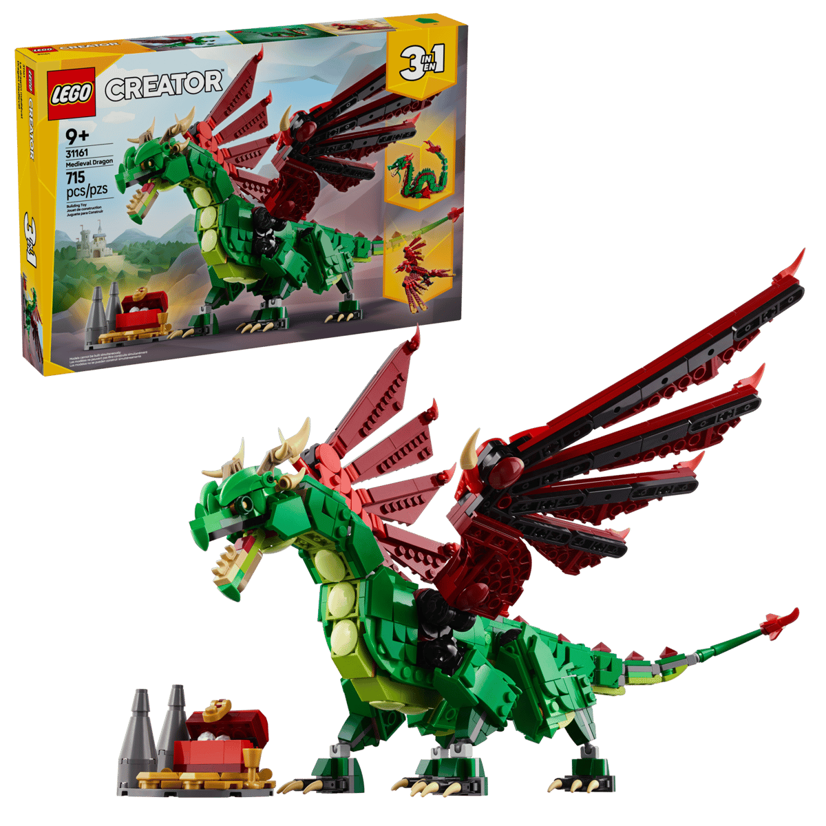 Lego 31161 - Grüner Drache (Creator 3-in-1)