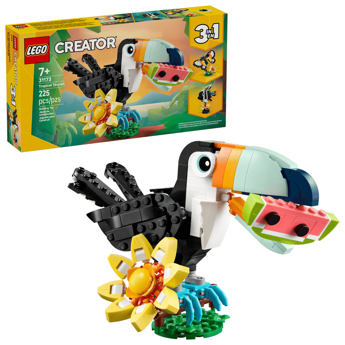 Lego 31173 - Wilde Tiere: Tropischer Tukan (Creator 3-in-1)