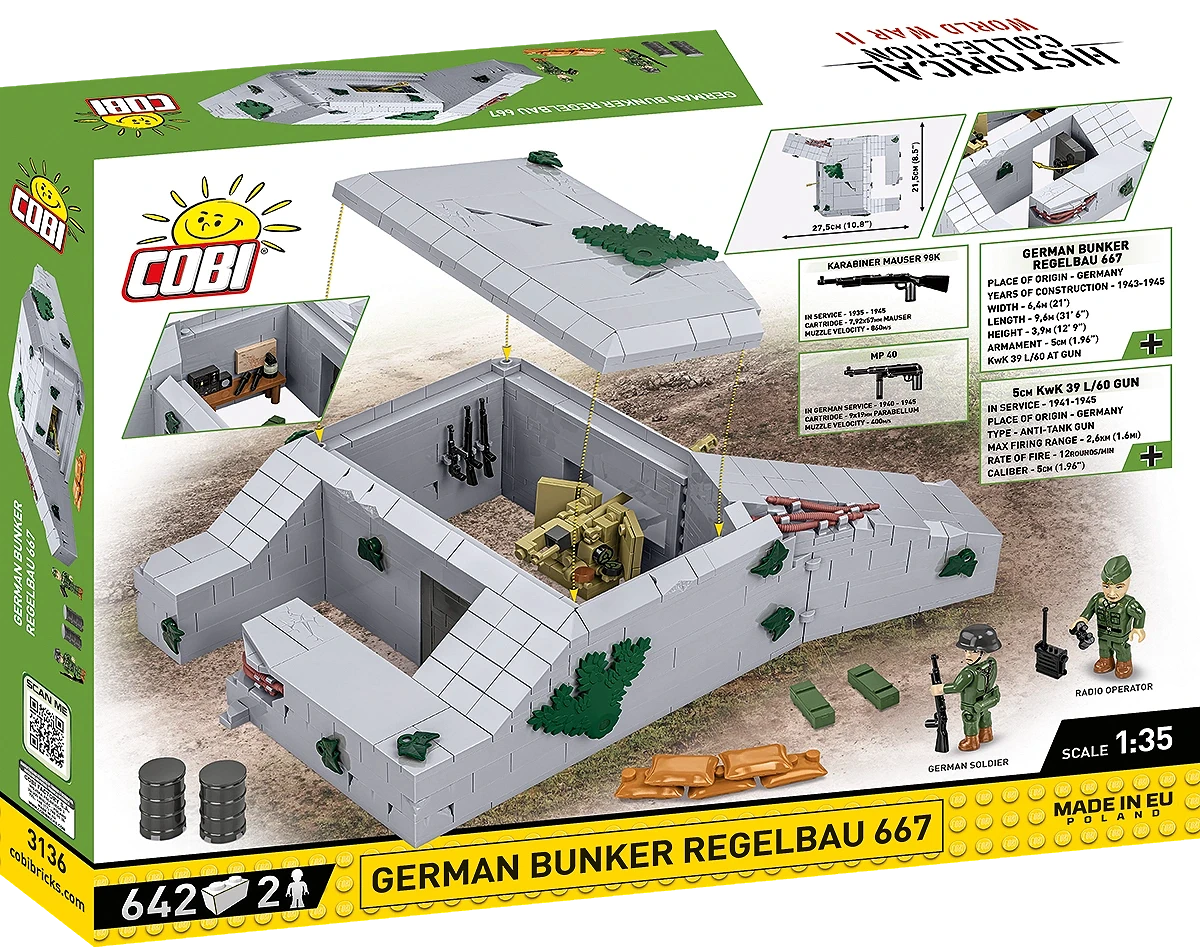 COBI 3136 - German Bunker Regelbau 667