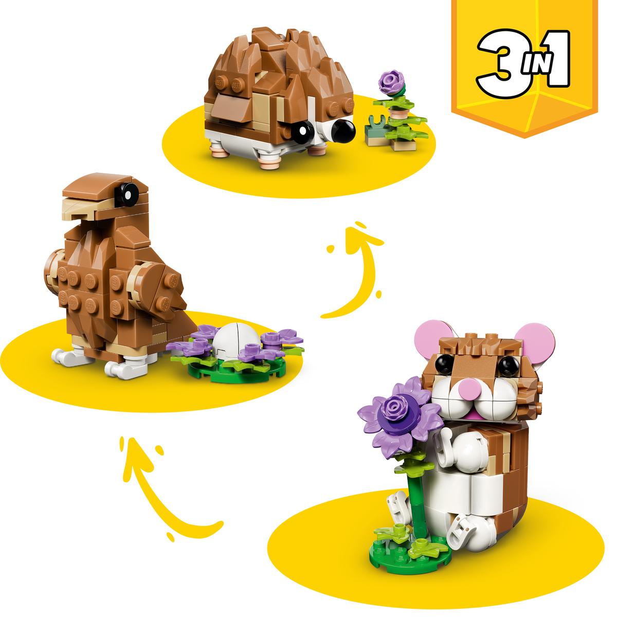 Lego 31376 - Niedlicher Hamster mit Blume (Creator 3-in-1)