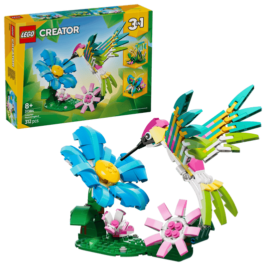 LEGO 31384 - Wilde Tiere: Bunter Kolibri 3in1-Set