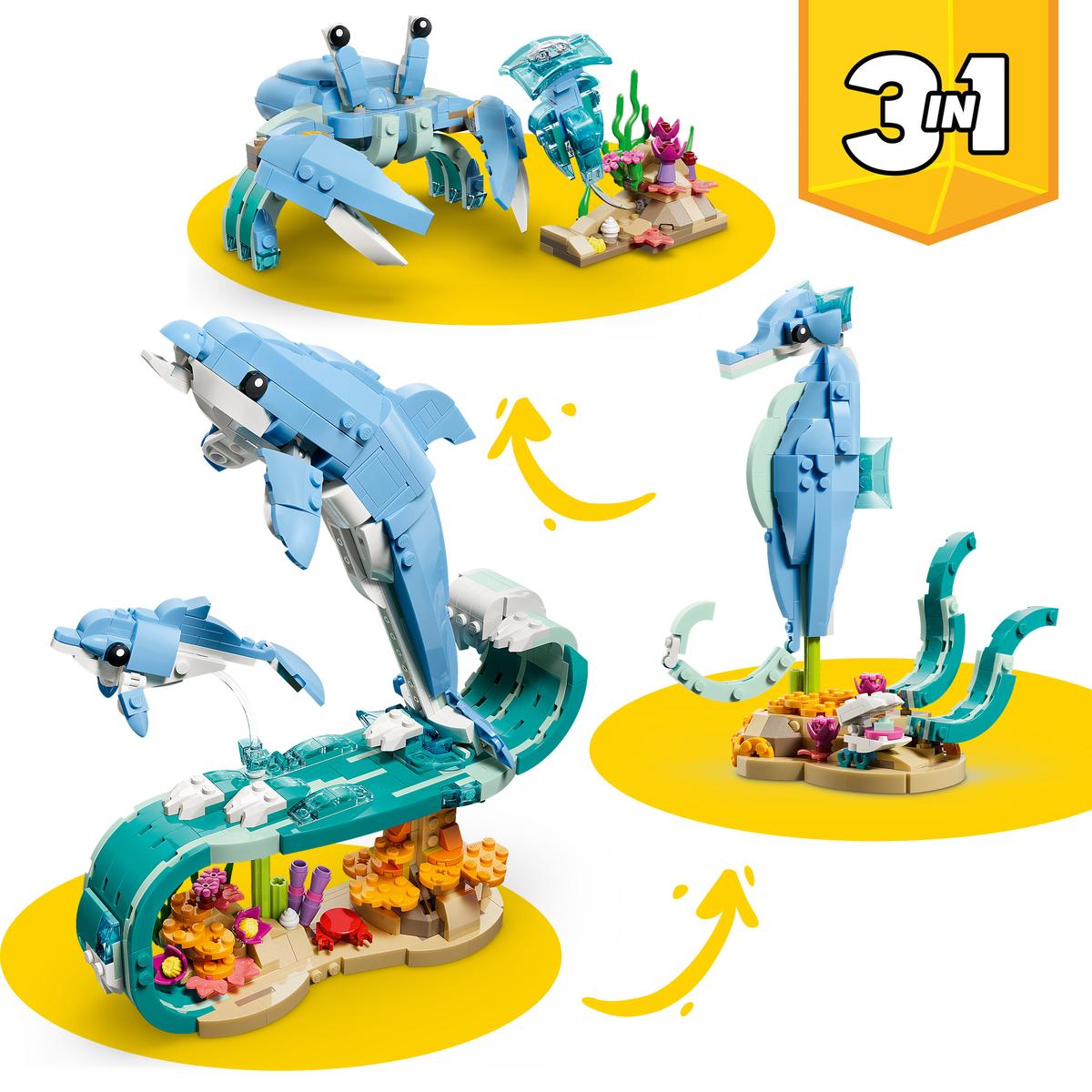Lego 31385 - Meerestiere: Wunderschöne Delfine (Creator 3-in-1)