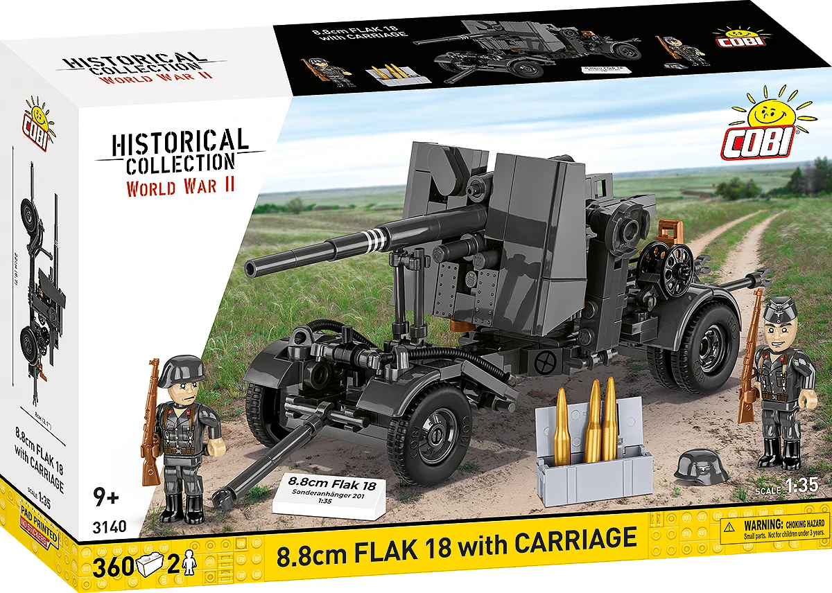 COBI 3140 - 8.8 cm Flak 18 with Carriage