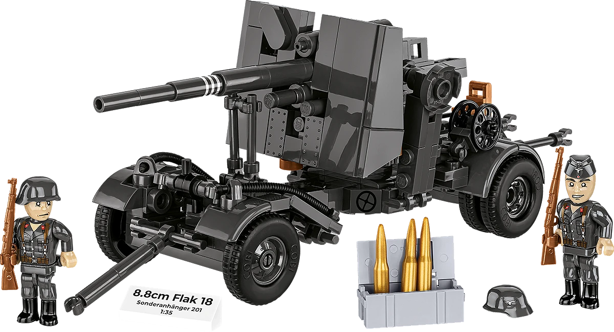 COBI 3140 - 8.8 cm Flak 18 with Carriage