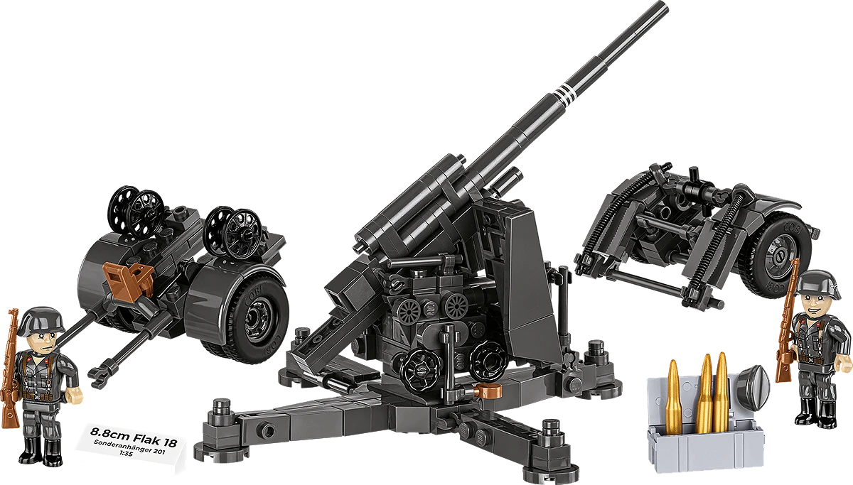 COBI 3140 - 8.8 cm Flak 18 with Carriage