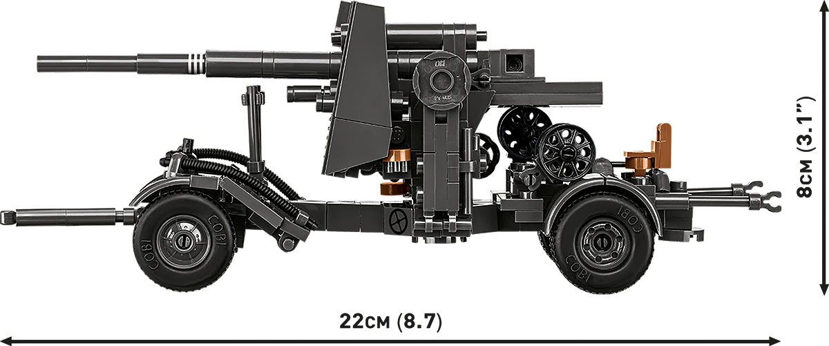 COBI 3140 - 8.8 cm Flak 18 with Carriage