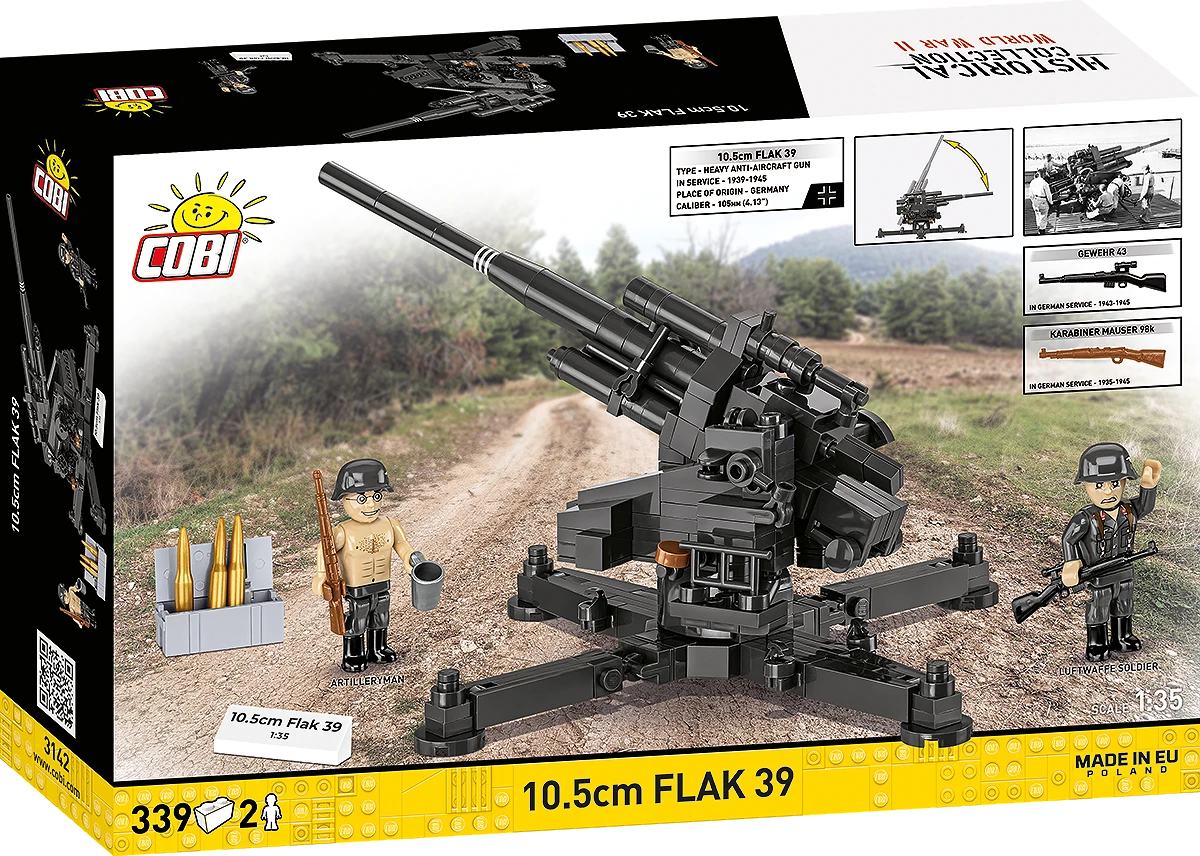 COBI 3142 - 10,5 cm Flak 39