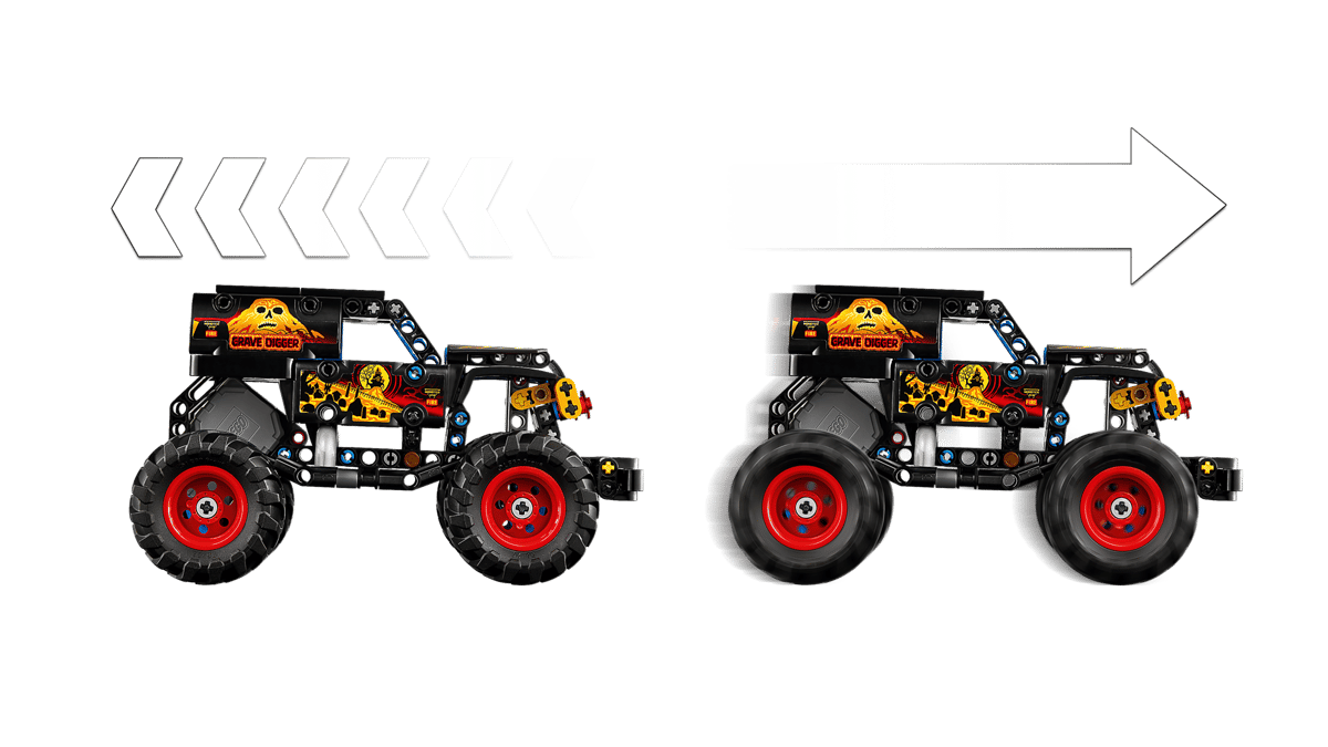 Lego 42219 - Monster Jam™ Grave Digger™ Feuer und Eis