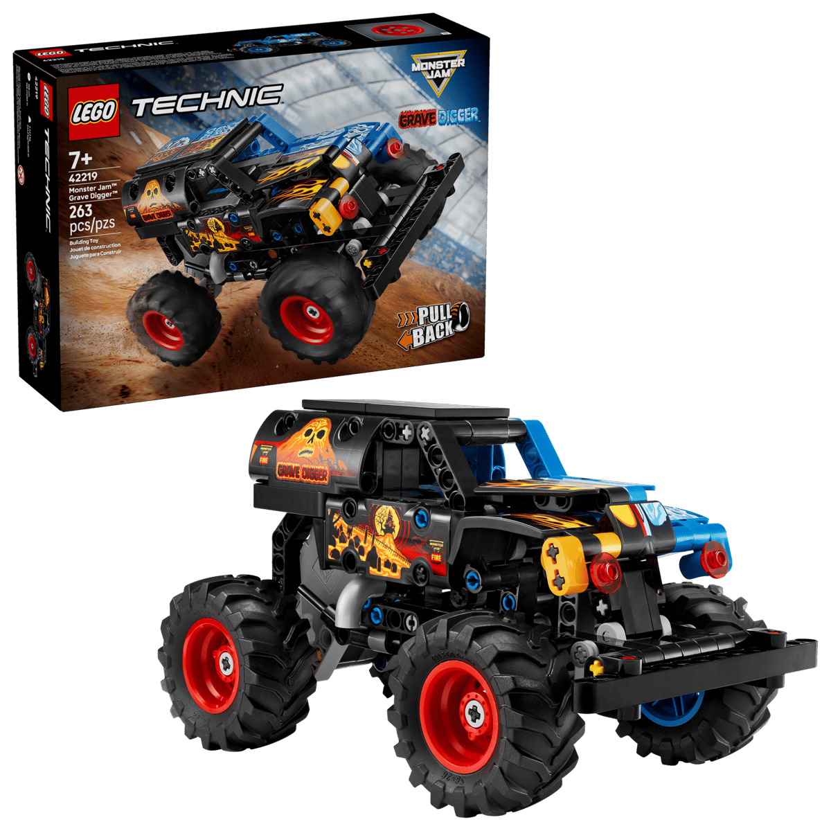 Lego 42219 - Monster Jam™ Grave Digger™ Feuer und Eis