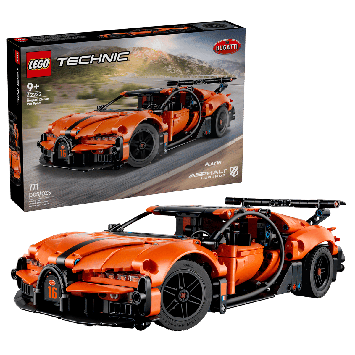 LEGO 42222 - Bugatti Chiron Pur Sport Hypercar