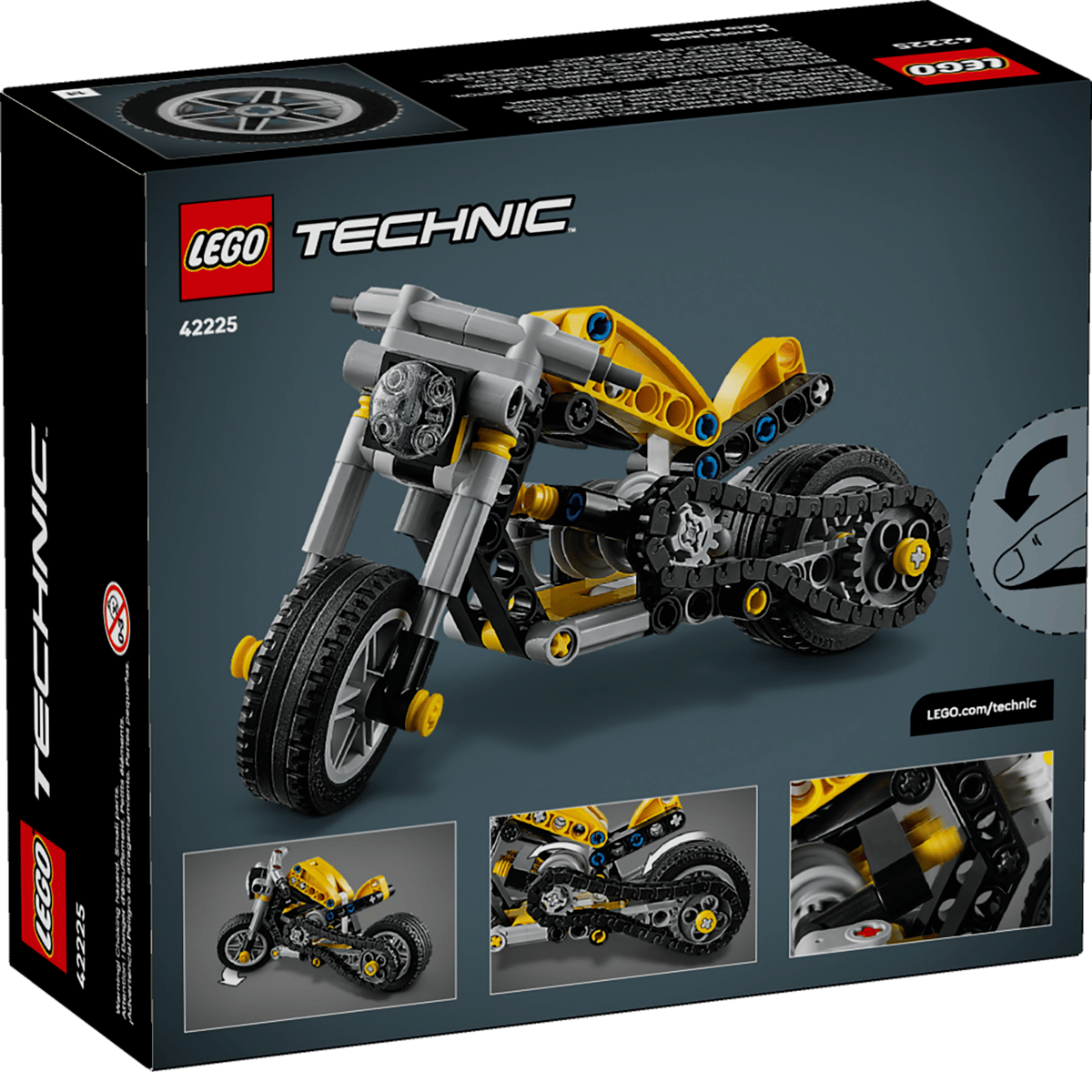 Lego 42225 - Gelbes Motorrad