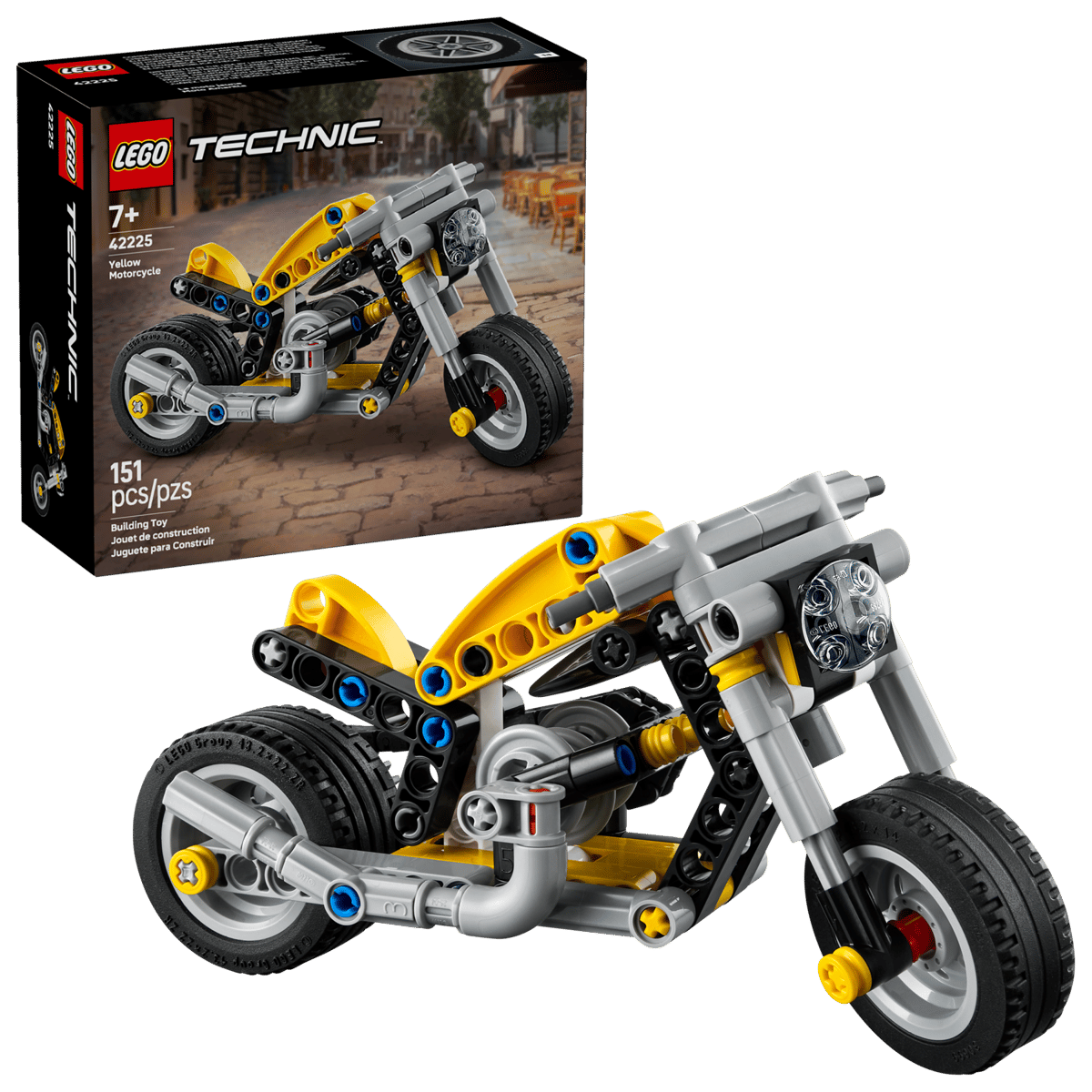 Lego 42225 - Gelbes Motorrad