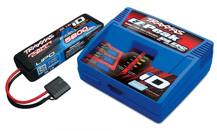 Charger EZ-Peak Plus 4A and 2S 5800mAh Battery Combo