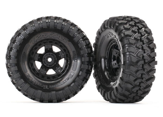 Tires & Wheels Canyon Trail/TRX-4 Black 1.9 (2)