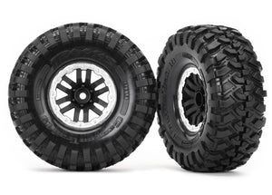 Tires & Wheels Canyon Trail/TRX-4 Black-Satin 1.9 (2)