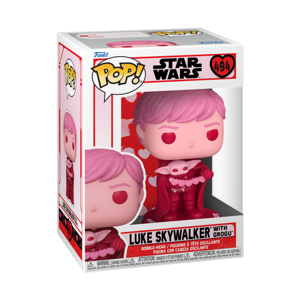 Funko Pop! #494 Star Wars Valentines - Luke Skywalker With Grogu