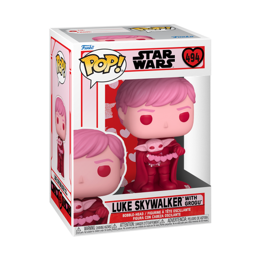 Funko Pop! #494 Star Wars Valentines - Luke Skywalker With Grogu